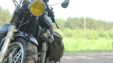 Scrambler Motorcycle 06 Stock Footage 25853742