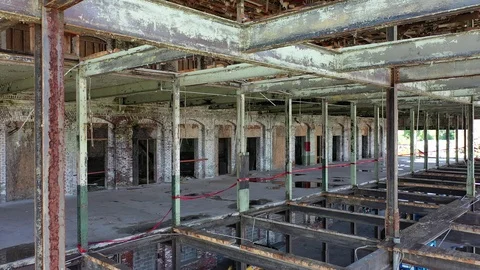 Scranton Lace Works Down Draft Stock Footage 114629678