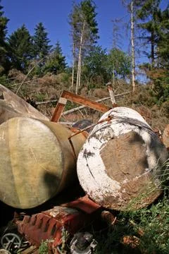 Scrap dump pollution Stock Photos