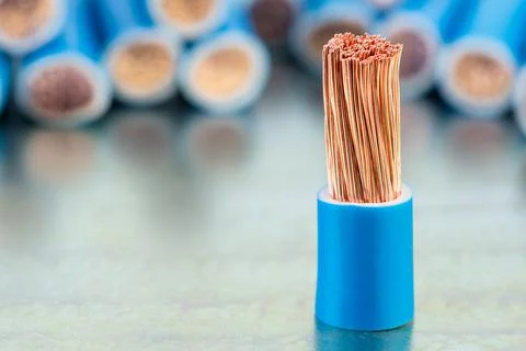 Scrap of Electrical Copper Cable Stock Photos