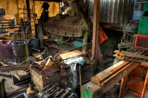 Scrap machinery Stock Photos