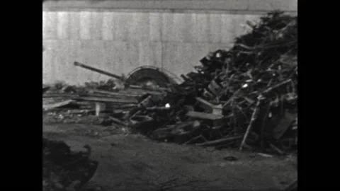 Scrap Metal 1938 Stock Footage 215416996