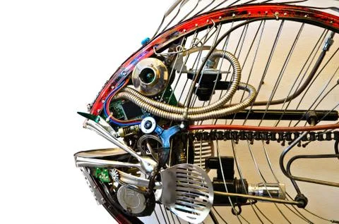 Scrap-metal fish Foto stock