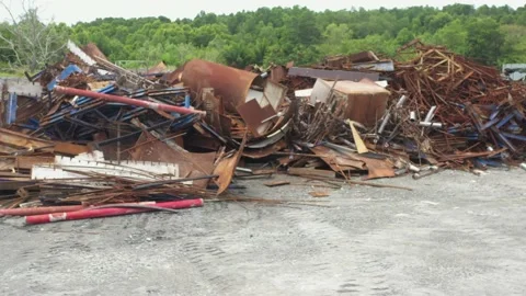 Scrap Metal Stock Footage 158301919