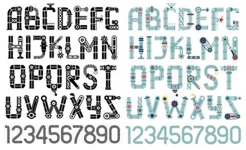 Scrap metal frames Stock Illustration