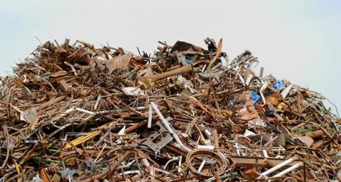 Scrap metal processing industry Stock Photos