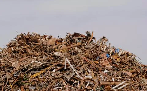 Scrap metal processing industry Stock Photos