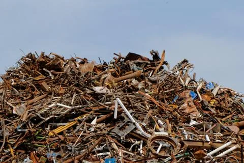Scrap metal processing industry Stock Photos