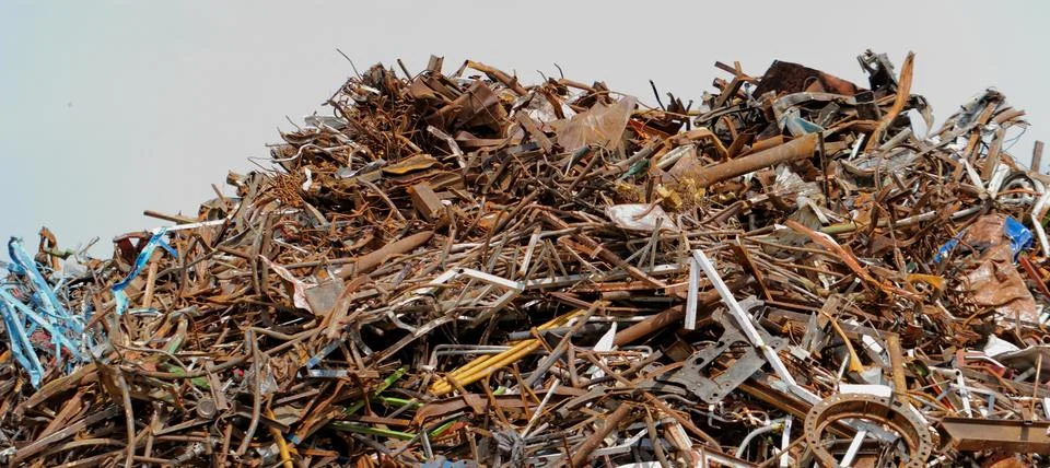 Scrap metal processing industry Stock Photos