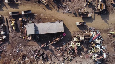 Scrap Metal At The Scrap Yard Stock-Footage 235985455