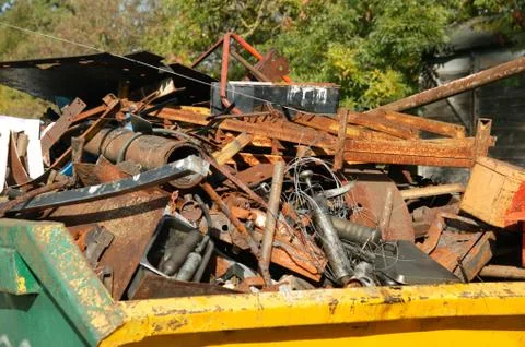 Scrap Metal Skip 写真素材