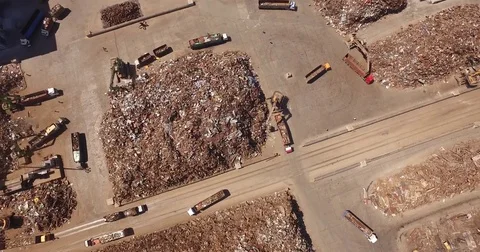 Scrap metal, view from above Stock Footage 73185161