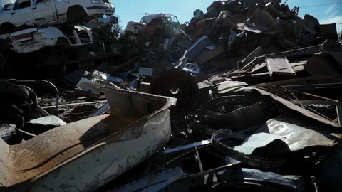 Scrap metals. Close-up 스톡 동영상 98109862