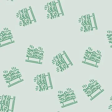 Scrap metals from e waste pollution line seamless pattern Illustrazione stock