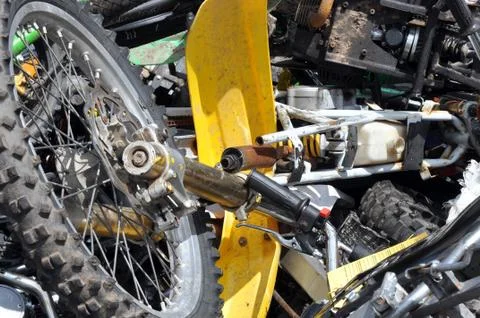 Scrap Motorbikes Stock Photos