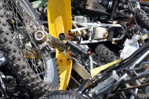 Scrap Motorbikes Stock Photos