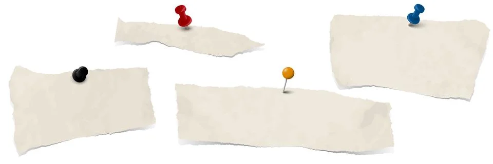 Scrap of paper collection Stock Illustration