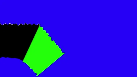 Scrap of paper of different colors. Abstract modern animation where a piece  Stock Footage 259264598