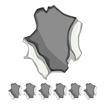 Scrap torn paper cartoon vector graphic Stock Illustration