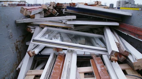 Scrap windows and frames Stock Footage 229969477