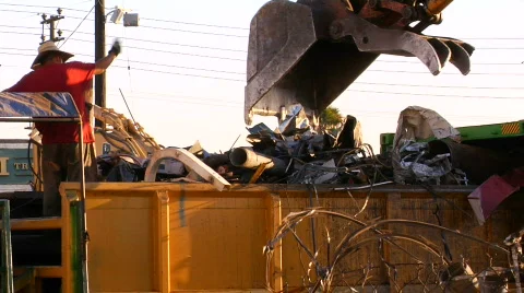 Scrap Yard Edited Stock-Footage 504275