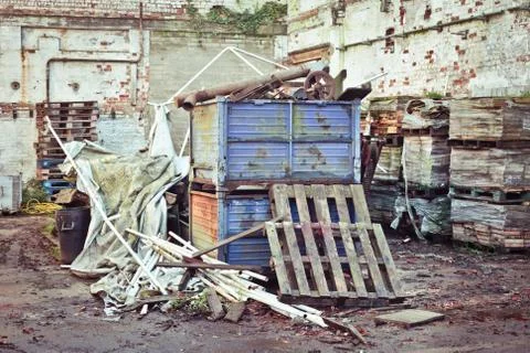 Scrap yard Foto stock
