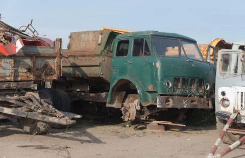 Scrap yard Stock-Fotos