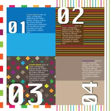 Scrapbook and infographics element Stock Illustration