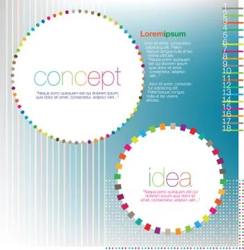 Scrapbook and infographics element Stock Illustration