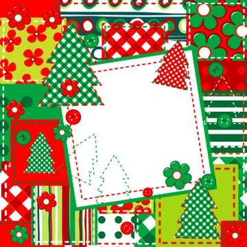 Scrapbook background for Christmas Stock Illustration