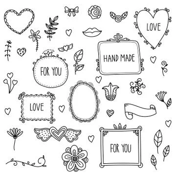 Scrapbook elements vector Stock Illustration