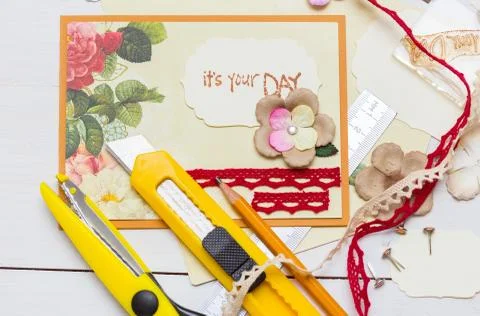 Scrapbook Foto stock