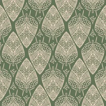 Scrapbook seamless pattern with christmas tree green cute cozy background for Stock Illustration