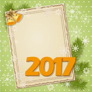 Scrapbooking card  2017 Stock Illustration