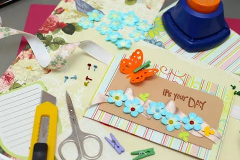 Scrapbooking Foto stock