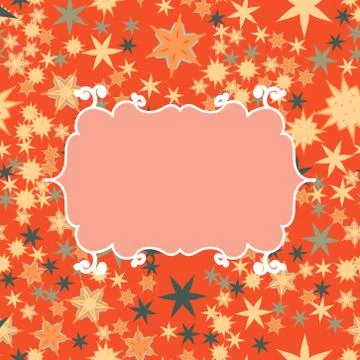 Scrapbooking template with place for text for invitation, greeting, happy Stock Illustration
