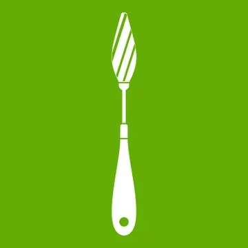 Scraper icon green Stock Illustration