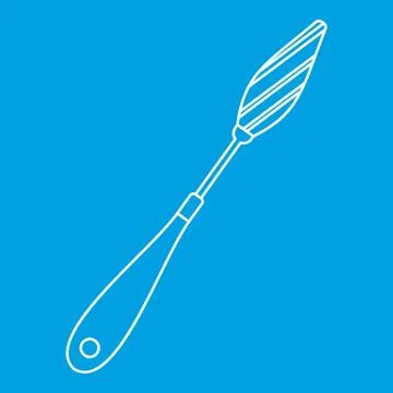 Scraper icon, outline style Stock Illustration