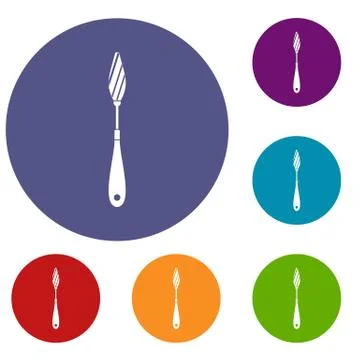 Scraper icons set Stock Illustration