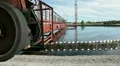 Scraper mechanism of circular sedimentation tank HD Footage