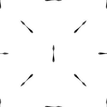 Scraper pattern seamless black Stock Illustration