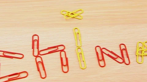 Scraper text wooden table hd footage Stock Footage 97028906