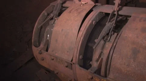 Scraper winch closeup Stock-Footage 58030410