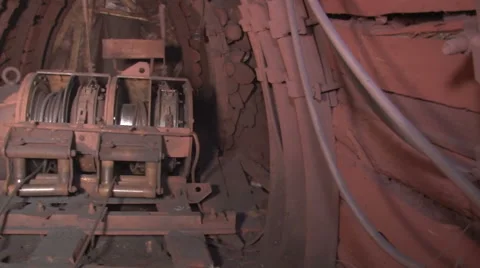 Scraper winch general view Stock Footage 58031009