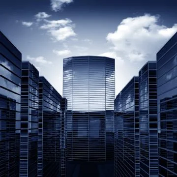 Scrapers Stock Illustration
