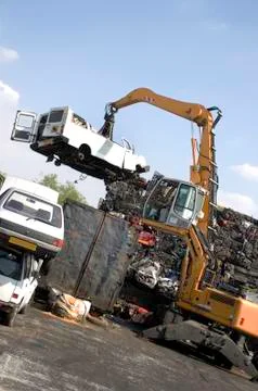 Scrapping a car Stock Photos