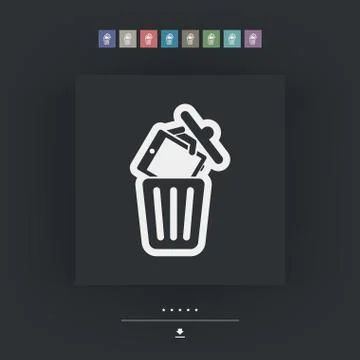 Scrapping old device イラスト素材