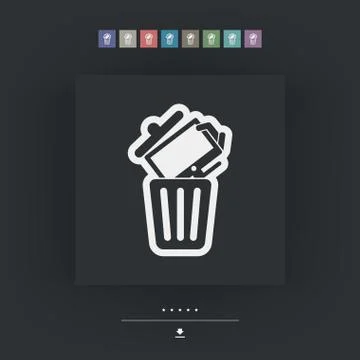 Scrapping old tv イラスト素材