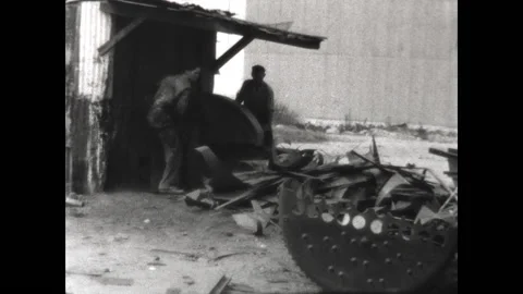 Scrapyard Work 1938 Stock Footage 167738069
