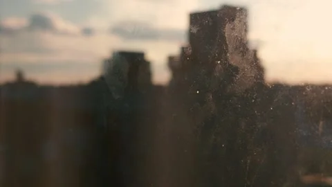 Scratch and grunge texture on glass window Stock Footage 294862115